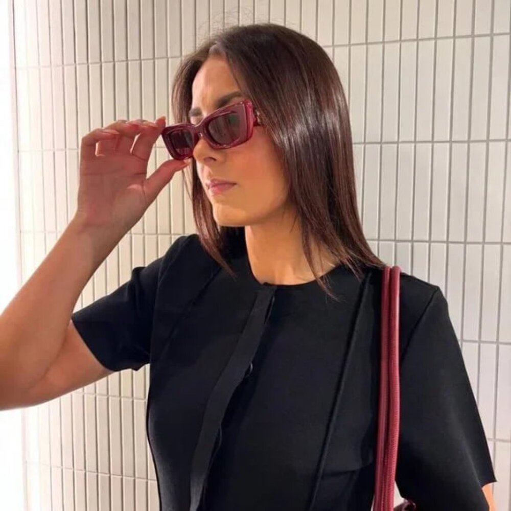 NEW GG1827S 004 GUCCI SHINY BROWN/VIOLET WOMEN GUCCI SUNGLASSES - Picture 6 of 13